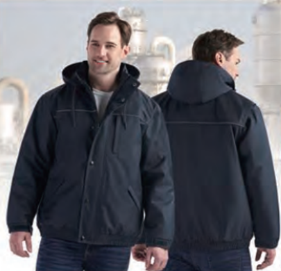 EXTREME HEAVY DUTY 3 IN 1 BOMBER JACKET WITH DETACHABLE HOOD L01115