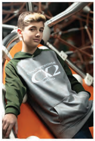 "OAKLAND" YOUTH Pullover Hooded Sweatshirt. L1630Y