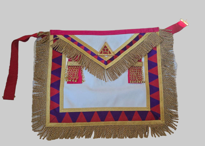 Principles Apron with Soft Gold Fringe