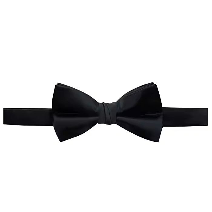 Men's Solid Color Satin Microfiber Bow Tie
