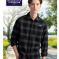 "CABIN" MEN'S Brushed Flannel Shirt.     S04505