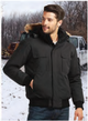 Men's Cold Weather Bomber Jacket With Detachable Hood L06075