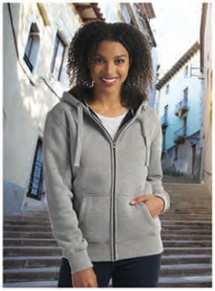 "YOLO" LADIES- Full-Zip Hooded Sweatshirt With Sherpa Fleece      L00786