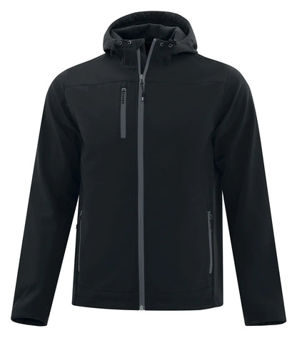 Coal Harbor Everyday Hooded Water Repellent Stretch Soft Shell Jacket with Embroidered Logo J7605