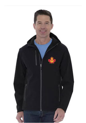 Coal Harbor Everyday Hooded Water Repellent Stretch Soft Shell Jacket with Embroidered Logo J7605